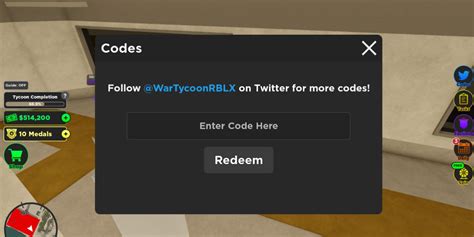 Roblox: War Tycoon Codes