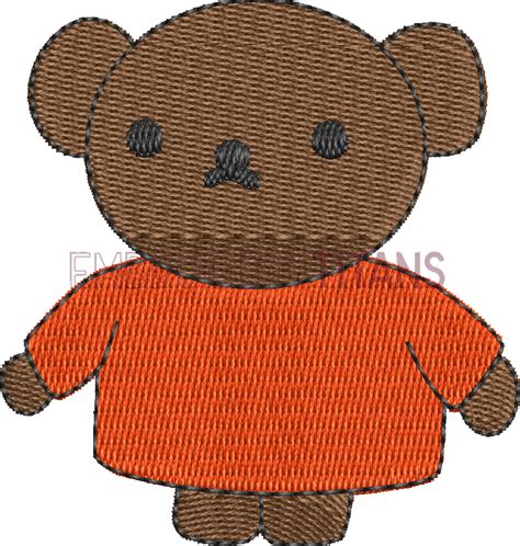 boris bear miffy  machine embroidery design   pes jef