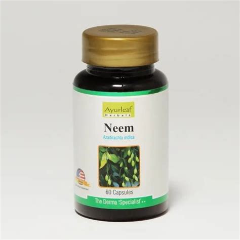 Neem Capsules Packaging Size Bottle Grade Standard Food Grade At Rs