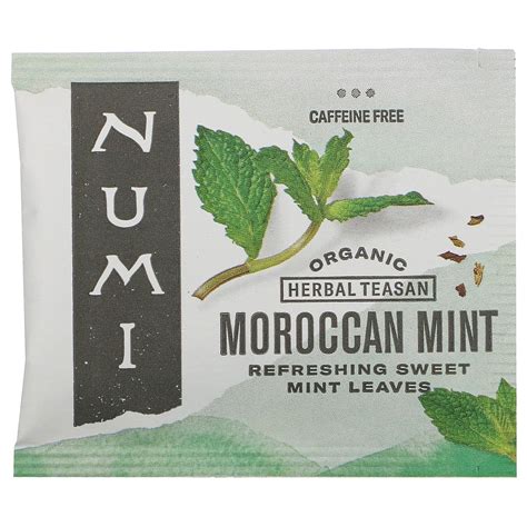 Numi Tea Organic Herbal Teasan Moroccan Mint Caffeine Free Tea