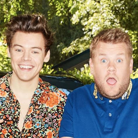 Harry Styles Kisses James Corden in Star-Studded Christmas Carpool ...