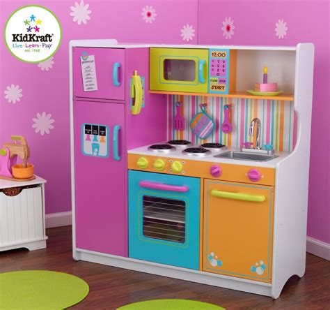 Nueva Cocinita Kidkraft De Lujo Juego Cocina Grande 4 199 99 En