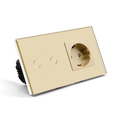 Bseed 123 Gang 123 Way Touch Light Switch With Eu Socket 300w Bseedswitch