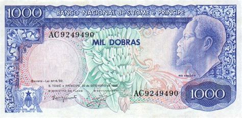 RealBanknotes Saint Thomas And Prince P59 1000 Dobras From 1982