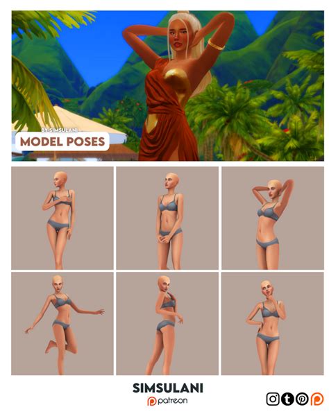 338 Pose Pack Model Poses Free Simsulani On Patreon Sims 4 Mods