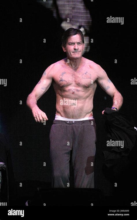 Charlie Sheen performing Torpedos tour at Trump Taj Mahal in Atlantic ...