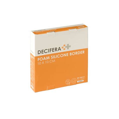 Decifera Foam Silicone Border 10 X 10 Cm 5 Stuks Tomcare