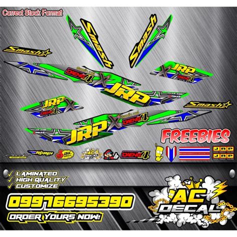 Suzuki Smash Jrp Decal Green Acdecal Lazada Ph