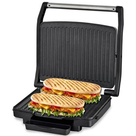 Appareil à Panini TECHWOOD TGD 038 1800W Inox