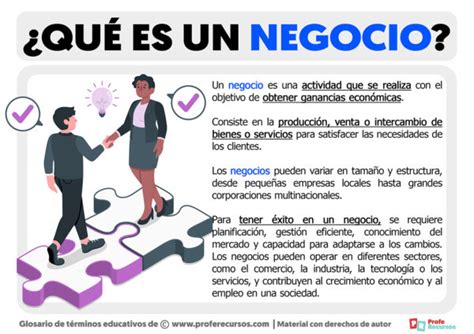 Qu Es Un Negocio Definici N De Negocio