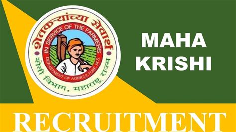 Maha Krishi Recruitment 2023 For 60 Vacancies Monthly Salary Up To