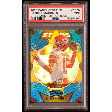 Patrick Mahomes Ii Certified Certified Stars Mirror Blue