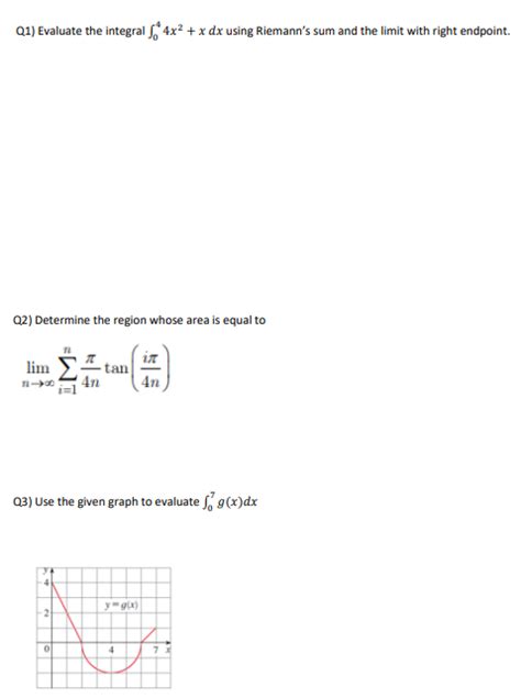 Solved Q1 Evaluate The Integral ∫044x2xdx Using Riemanns