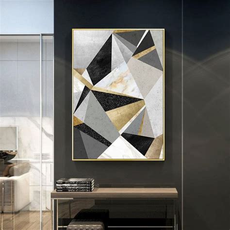 Wall Art Modern Luxury Art Decor Posters Nordic Abstract Geometry Home