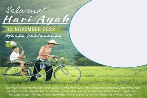 26 Link Twibbon Hari Ayah Nasional 12 November 2022 Ini Sejarah Dan