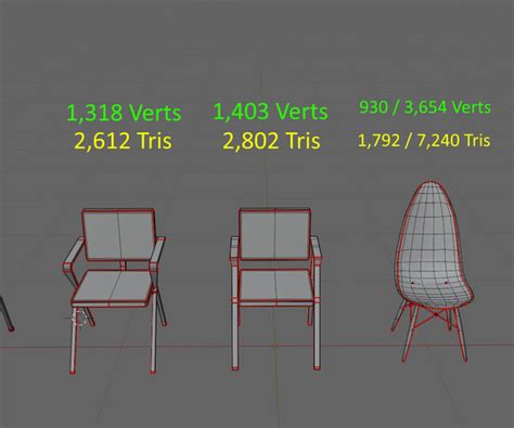 Artstation Chairs And Tables Game Assets