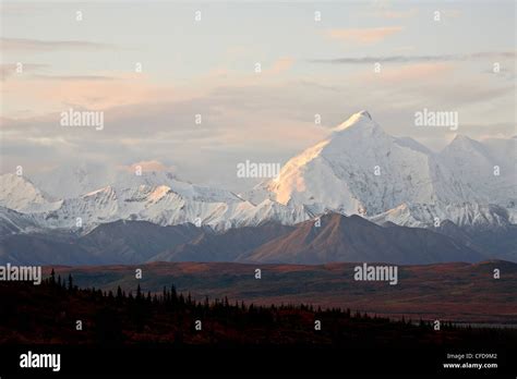 mount foraker   fall denali national park  preserve alaska