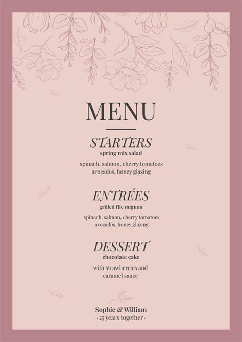 Wepik Free Graphic Design Editor Online Templates Wedding Menus