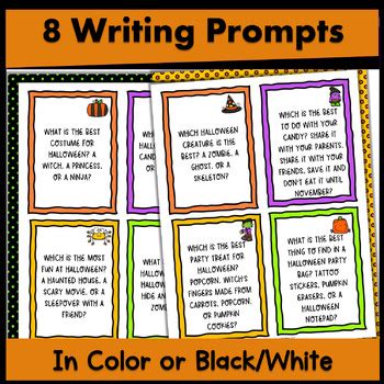 Opinion Writing Prompts Expository Halloween Activities By Teacherwriter