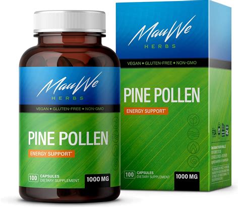 Organic Pine Pollen Capsules Wildcrafted Pinus Sylvestris Song Hua Fen Scots