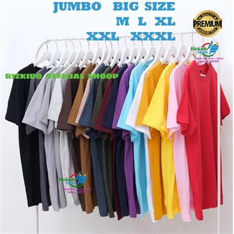 Jual Promo Kaos Polos Lengan Pendek Cotton Xxl Shopee Indonesia