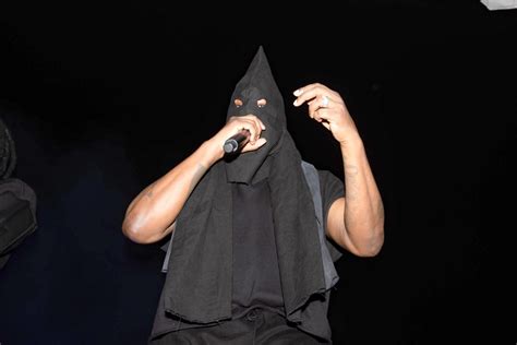 Kanye West Shocks Fans With KKK Style Hood At Vultures Album Release