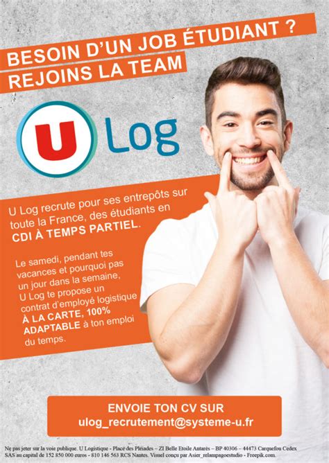 Recrutement CDI Etudiants U Logistique