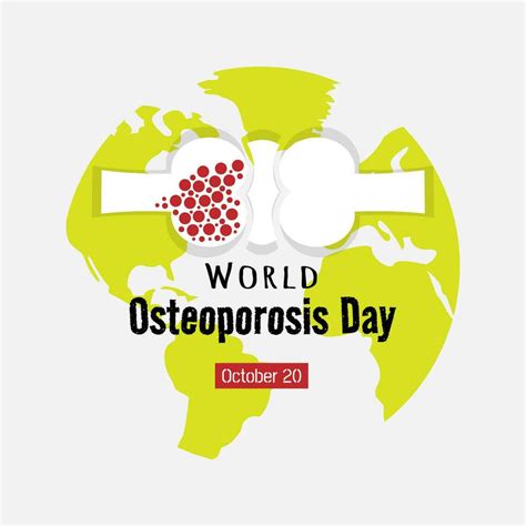 World Osteoporosis Day Poster With Brittle Bones 31154008 Vector Art At Vecteezy