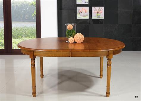 Table ovale 170x110 réalisée en Chêne massif de style Louis Philippe