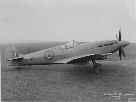 Asisbiz Fleet Air Arm Seafire Prototype Xv Ns On The Ground Feb