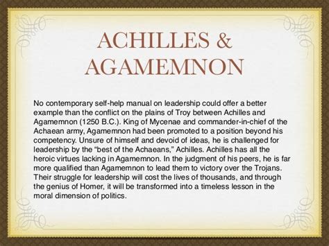 Achilles and Agamemnon