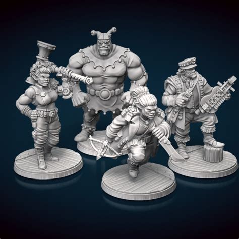 3d Printable Half Orc Miniatures Set 2 By Stonehaven Miniatures