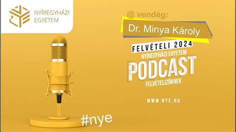 Egyetemi VideoPodCast Dr Minya Károly intézetigazgató NyE Nyelv