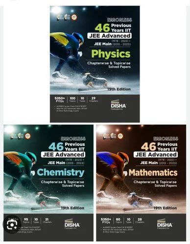 46 Years Jee Advanced Jee Main Set Of 3 Book Chapterwise