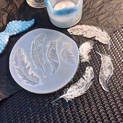 Feather Silicone Mold Epoxy Resin Jewelry Mold Making Etsy