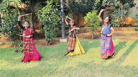 Dandiya Dance Navratri Chogada Tara Stick Dance Kids Group