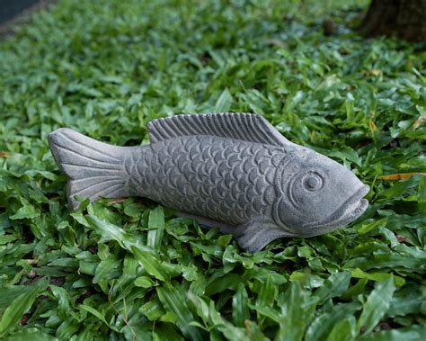 Concrete Fish 4 Inch 10 Cm Concrete Statue Apanese Koi Concrete