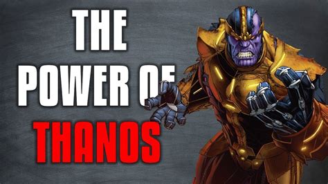 How Strong Is Thanos Marvel Comics Youtube