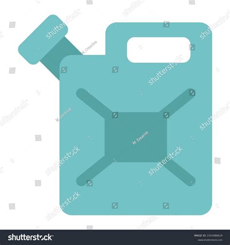 Canister Flat Clipart Vector Illustration Stock Vector Royalty Free