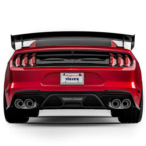 Vicrez Gt500 Gloss Carbon Fiber Track Pack Rear Wing Spoiler Vz102445 Ford Mustang 2015 2023