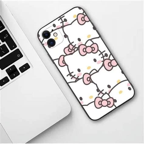 Cute Hello Kitty Soft Phone Case For Apple Iphone 13 12 11 14 15 Pro Max Mini Se Xr X Xs Max 6s