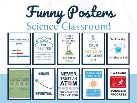 Funny Science Classroom Decor Funny Science Posters Science Classroom