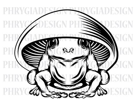 Mushroom Frog Svg Png Rana Con Hongo Svg Rana Svg Etsy M Xico