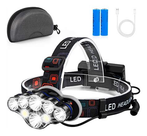 Linterna Frontal Recargable Foxdott Led Con Luces Blancas Meses Sin