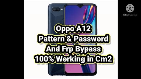 Oppo A12 A1k A31 A32 Pattern Password FRP Lock Remove করবন কভব