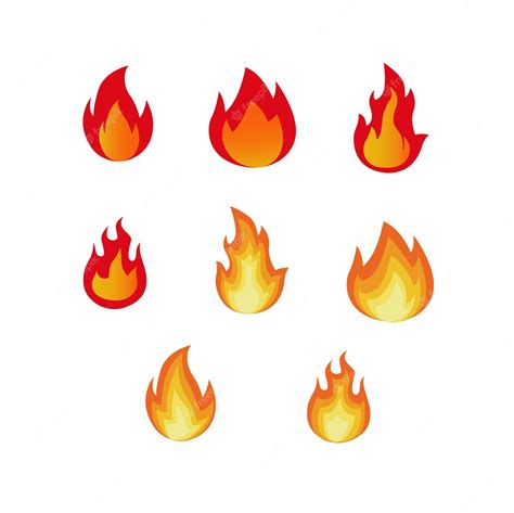 Premium Vector | Fire flames