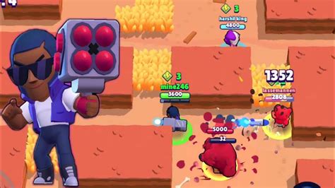 Brawl Stars Duo Showdown Cavern Churn Gameplay Brock Youtube