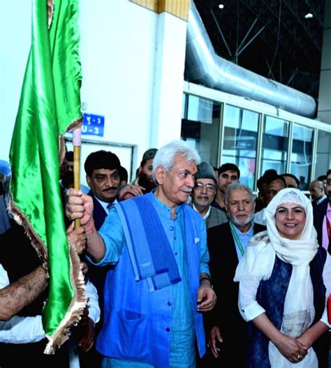 New Delhi Lt Governor Of Jammu And Kashmir Manoj Sinha Flags Off