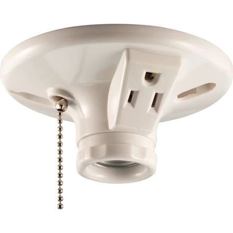 Eaton 660 Watt White Hard Wired Ceiling Socket In The Light Sockets