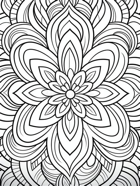 Mandala Pattern Mindful Patterns Mandala Coloring Book Page In Black